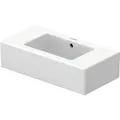 Produktbild: Duravit Vero Handwaschbecken, 50x25cm, 2 Hahnlöcher links und rechts vorgestochen, mit Überlauf, 07035000001, Farbe: Weiß mit Wondergliss