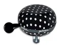 Produktbild: Basil Polkadot Fahrradklingel - Geeignet für Elektrisches, City, Damen, HerrenKinderfahhrad - 80mm Ø - Black/White dots