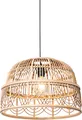 Produktbild: QAZQA - Orientalisch Orientalische Hängelampe I Pendellampe I Pendelleuchte Rattan 49 cm - Michelle I Wohnzimmer I Schlafzimmer - Länglich - LED geeignet E27