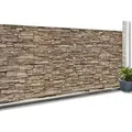 Produktbild: Idmarket - Verdunkelnder Sichtschutz 1,8 X 10 M Steinmuster Braun 160 Gr/m2