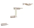 Produktbild: Katzen Kletterwand Wandkratzbaum Kletterlandschaft Zugspitze 5 teilig beige