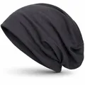 Produktbild: style3 Slouch Beanie aus atmungsaktivem, feinem und leichten Jersey Unisex Mütze Haube Bini Einheitsgröße
