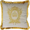 Produktbild: Harald Glööckler Luxus Deko Kissen Pompöös by Casa Padrino Creme / Gold  - Glööckler Kissen