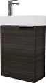 Produktbild: Planetmöbel Waschbeckenunterschrank inkl. Keramikwaschbecken 40cm Gäste WC Anthrazit