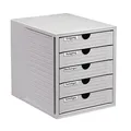 Produktbild: HAN Schubladenbox System-Box lichtgrau 1450-11D, DIN A4 mit 5 Schubladen, 1 St.