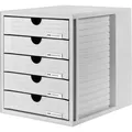 Produktbild: 1 bis 10x HAN Schubladenbox SYSTEMBOX, 5 Schübe, lichtgrau - SPARE BIS ZU 21%