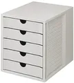 Produktbild: HAN Schrankset lichtgrau/lichtgrau A4 5 Schübe geschlossen