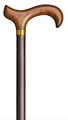 Produktbild: Höhenverstellbarer Leichtmetall-Gehstock, Gastrock, bronze mit Derbygriff, NEU