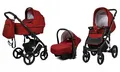 Produktbild: BabyLux® Kinderwagen Set 3 in 1 - UZO - incl. Babywanne, Buggy Sportsitz, Auto-Babyschale - Autositz - Kinderwagenset - Kombikinderwagen mit Wickeltasche, Regenschutz usw.