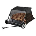 Produktbild: VEVOR Rasenkehrmaschine, 132 cm Kehrbreite, Laubkehrmaschine mit verstellbare Kehrhöhe, Rasenkehrer mit 736 L, Laubkehrer, Anhänge-Kehrmaschine für Rasentraktor, Garten, Hof, Rasenpflege