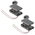 Produktbild: 2x Batteriehalter für 3x AAA Micro Akkuhalter Batteriefach mit Schalter Ein Aus