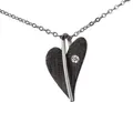 Produktbild: Ernstes Design Anhänger AN419 Herz aus Edelstahl schwarz Brillant 0.016 ct. 13 m