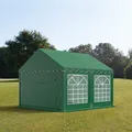 Produktbild: TOOLPORT Partyzelt Festzelt 3x4 m Garten-Pavillon PVC Plane 700 N in dunkelgrün Wasserdicht