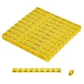 Produktbild: Offgridtec Kabelmarker Clips A–Z, 260 Stück, für 6 mm2 Kabel, je 10x Buchstaben, gelb