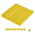 Produktbild: Kabelmarker Clips gelb A–Z, 260 St. für 6 mm² Kabel je 10x Buchstaben Offgridtec