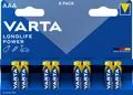 Produktbild: VARTA Akkus VARTA Longlife Power AAA 8er Pack, Alkaline, 1,5V - Ideal für Batterie