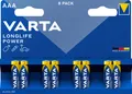 Produktbild: Varta Batterie Alkaline, Micro, AAA, LR03, 1.5V Longlife Power, Retail Blister (