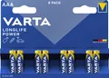 Produktbild: VARTA Longlife Power AAA Alkaline 8er Blister - Elektronik Batterien - Made in