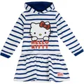 Produktbild: Hello Kitty Kleid für Mädchen, weiches und bequemes Kleid Hello Kitty, Kinderbekleidung für den Frühling, Marineblau/Weiß, 6 Jahre