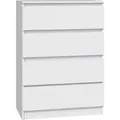Produktbild: Malwa - Kommode Mit Vier Schubladen, Weiß, 70 Cm - Selsey