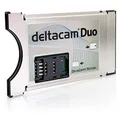 Produktbild: Deltacam Duo Twin CI Modul I Common Interface Karte mit DeltaCrypt-Verschlüsselung 3.0 für Empfang verschlüsselter Sender inkl. SIM Kartenleser I DVB CI-konforme PCMCIA CI-CAM für Smart Cards TV