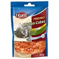 Produktbild: TRIXIE Katzensnack PREMIO Chicken Cubes - leckere Katzenleckerlis mit Huhn - glutenfrei für sensible Katzen, 50g - 42706