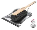 Produktbild: Kehrgarnitur Edelstahl Premium Besen mit Kunsthaar & Schaufel mit Gummilippe