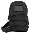 Produktbild: Mil-Tec Crossbody Bag Herren • Umhängetasche mit MOLLE-System • Taktische Molle Tasche • Crossbody Schultertasche für Outdoor, Wandern, Reisen, Alltag • Umhängetasche in Schwarz