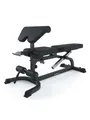 Produktbild: ATLETICA X-Bench Hantelbank | Aufsätze für Bizeps- und Beincurls | Negativ verstellbar | 650 kg Belastbarkeit | 8 cm dickes Polster