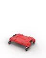 Produktbild: Qbrick System PRO Platforma Transport Red Ultra HD Rollbrett