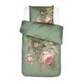 Produktbild: Essenza Bettwäsche Madia, Grün, Textil, Blume, 135x200 cm, Gots, Schlaftextilien, Bettwäsche, Bettwäsche, Satin-Bettwäsche