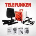 Produktbild: TELEFUNKEN Elektroden Schweißgerät TES100 mit Schweißschild und Schlackehammer.