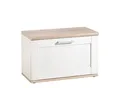 Produktbild: Xora Garderobenbank, Weiß, Lärche, Eiche San Remo, Kunststoff, 1-Sitzer, 76x50x38 cm, Garderobe, Garderobenbänke, Garderobenbänke