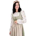 Produktbild: Alpenfee Tracht Dirndl Midi Dirndl 2tlg. - ELISA - pistazie/beige beige 46