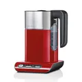 Produktbild: Bosch Wasserkocher Styline TWK8614P, Abschaltautomatik, Überhitzungsschutz, Temperaturwahl, Warmhaltefunktion, 1,5 L, 2400 W, rot