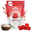 Produktbild: Agar Agar Pulver 115g - Veganes Gelatinepulver - Glutenfrei, Pflanzliche Gela...