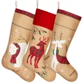 Produktbild: Weihnachtsstrumpf 3er-Set Nikolausstrumpf Weihnachtssocken Nikolausstiefel X-MAS