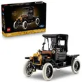 Produktbild: LEGO Icons Ford Model T - Retro Auto Modellbau für Erwachsene - Sammler Ausstellungsset mit Stofffaltdach, hohen Rädern & geteilter Windschutzsch... - Bronze