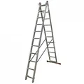 Produktbild: Krause Corda Aluminium-Mehrzweckleiter mit Dreifachfunktion 2x11 Sprossen