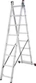 Produktbild: Krause 030221 Aluminium Multifunktionsleiter inkl. Traverse Arbeitshöhe (max.): 6.20m Aluminium DIN EN 131 12.2kg