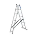 Produktbild: Krause Corda Aluminium Mehrzweckleiter Vielzweckleiter mit Dreifachfunktion