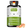 Produktbild: Weihrauch Kapseln hochdosiert - 2200 mg Boswellia Serrata Extrakt - 85% Boswelliasäuren - Indischer Weihrauch - 180 vegane Kapseln - nach deutschen Qualitätsstandards - Raibu