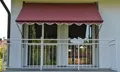 Produktbild: Angerer Klemmmarkise bordeaux/creme 350 cm Balkonmarkise Markise Balkon