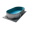 Produktbild: conZero Komplett Set oval 300x500x120cm Hartschaum Verschalung Bodenplatten Pool