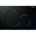 Produktbild: Geberit Betätigungsplatte Sigma01, 2-Mengen schwarz, round, 1 Stk.