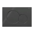Produktbild: Geberit Sigma01 Plakette RouNero Doppelspül-Taste Schwarz 115.770.DW.5
