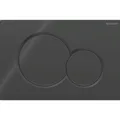 Produktbild: Geberit Sigma01 Betätigungsplatte 2-Mengen schwarz RAL9005 115770DW5
