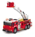 Produktbild: Dickie Toys RC Feuerwehrauto, drehbare Leiter 360°, Licht & Sound, Wasserspritzfunktion, Zubehör, 62 cm groß, rot