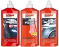 Produktbild: SONAX Außen Lack Pflege Set 3-teilig Lack Reiniger & Auto Politur & Auto HartWax