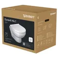 Produktbild: Duravit No.1 Wand-WC Set Compact, inklusive WC-Sitz, 365x480mm, weiß hochglanz, 45750900A1
